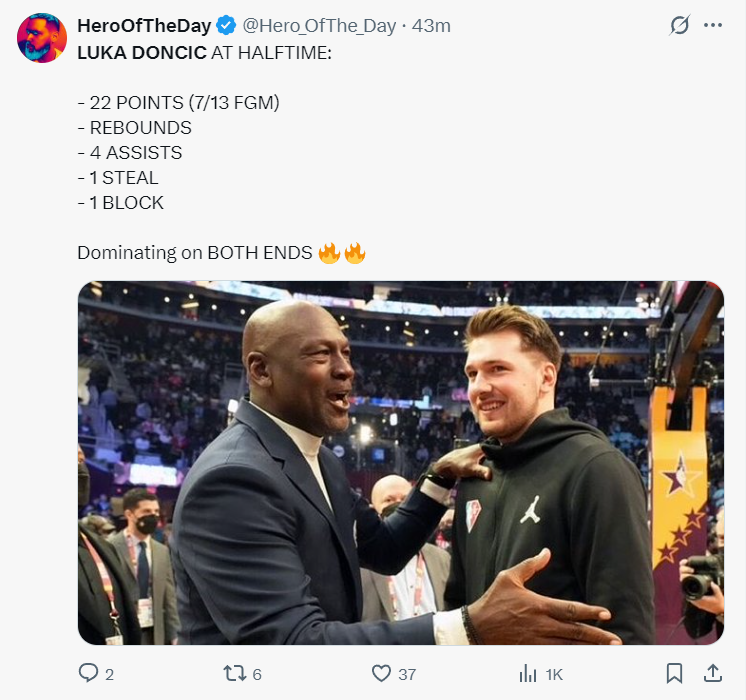 但东契奇拿, 可这一节全, 篮板 但东契奇拿, 可这一节全, 篮板